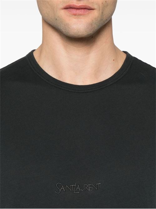 T-shirt in cotone SAINT LAURENT | 818535YBHD21025